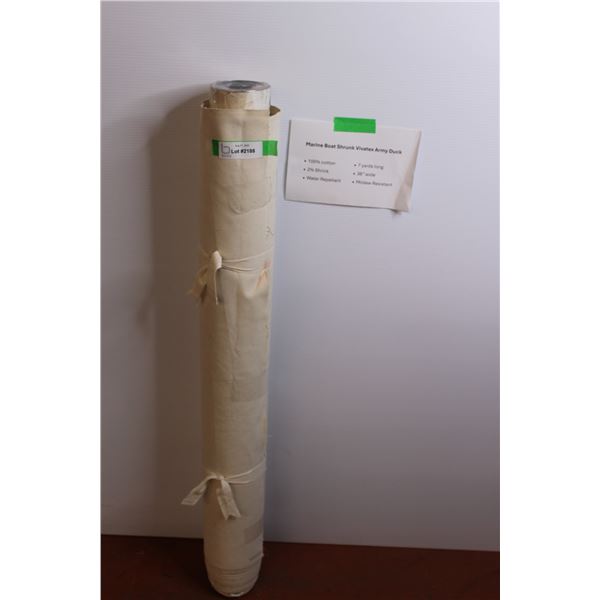 Marine Boat Shrunk Vivatex Army Duck - 1 Bolt - Info in Last Picture