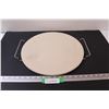Image 1 : Pizza Baking Stone - 15" Diameter w/Rack