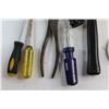 Image 8 : Yellow Hose, Assorted Hammers and Screwdrivers and Assorted Items