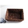 Image 4 : (5) Assorted Glasses and Woven Basket