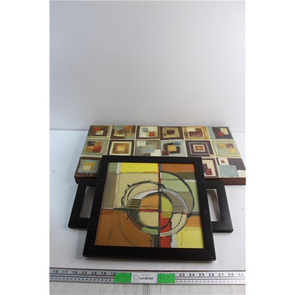 (3) Modern Art Prints 12'' x 12''