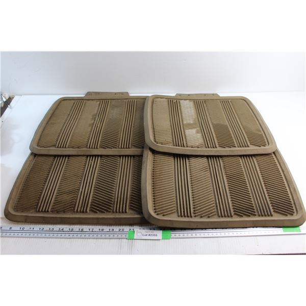 (4) Rubber Car Mats 17'' x 14''