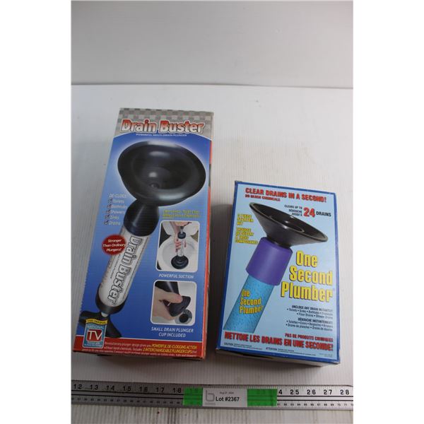 One Second Plumber 3pc Starter Kit and Drain Buster