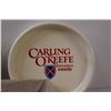 Image 2 : (2) Carling O'Keefe Beer Serving Trays & Wicker Basket