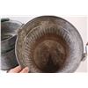 Image 5 : (2) Galvanized Antique Buckets (10" x 12") & Stove Shovel (Handle Broken)