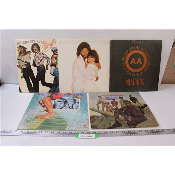 (5) Records: Streisand, Chicago, Jan & Dean Story, Marrs, Sly & Stone Family