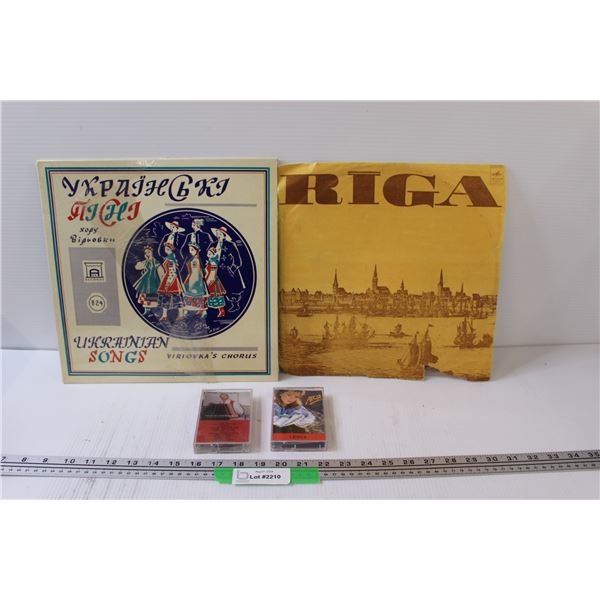 (2) Records & (2) Cassettes: Ukrainian & Russian/Slavic Music