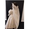 Image 5 : Porcelain Bride Doll w/Stand - 23" Tall