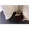 Image 6 : Porcelain Bride Doll w/Stand - 23" Tall