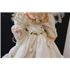 Image 3 : Porcelain Victorian Era Doll w/ Stand - 21" Tall