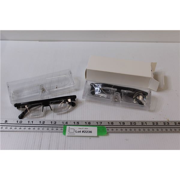 (2) Eye Testing Glasses - Appear New