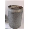 Image 4 : Antique Red Gasoline Jug & Galvanized Oil Can
