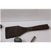 Image 5 : Antique Hand Tools: Various Wrenches, Punch, Bull Horn Clamp, Stove Lid Handle, Misc.