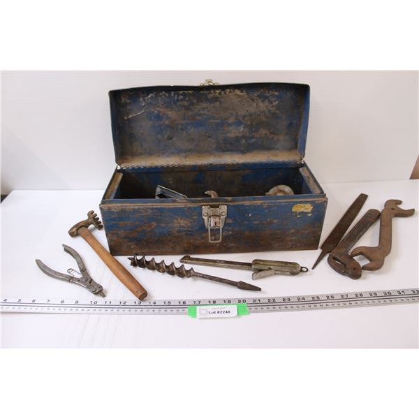 Metal Tool Box w/Contents