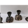 Image 3 : Plated Lead Candle Holders, Salt & Pepper Shakers, Creamer & Sugar Holders
