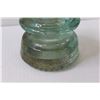 Image 2 : (2) Glass Insulators: (Green Dominion & Blue Hemingway)