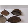 Image 5 : Antique Cast Sad Iron & Wood Handle, Ironing Plates
