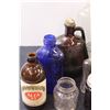 Image 2 : Vintage Glass Bottle Lot: Molson, Alta, Resdan, Medicine, Blue & Green Bottles, Misc.