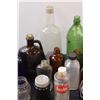 Image 3 : Vintage Glass Bottle Lot: Molson, Alta, Resdan, Medicine, Blue & Green Bottles, Misc.