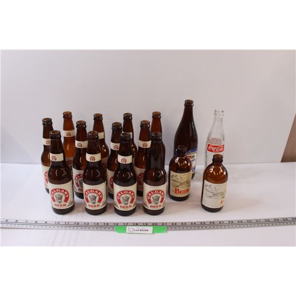Calgary Beer Bottles & Labatt's & Coca Cola Glass Bottles