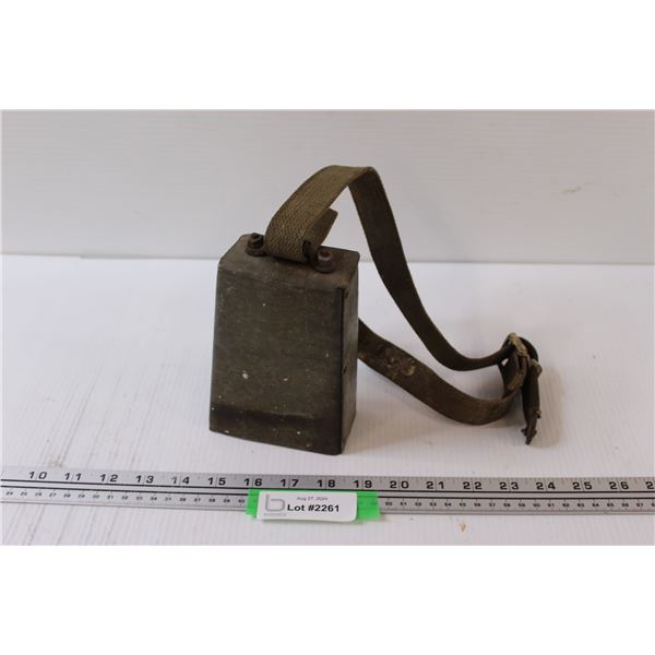 Metal Cow Bell w/Belt