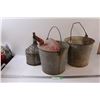 Image 1 : (2) Galvanized Bucket & Pouring Bucket & Funnel