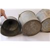 Image 8 : (2) Galvanized Bucket & Pouring Bucket & Funnel