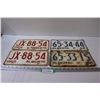 Image 1 : (4) Alberta License Plates - 1965 & 1966