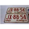 Image 2 : (4) Alberta License Plates - 1965 & 1966