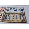 Image 3 : (4) Alberta License Plates - 1965 & 1966