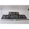 Image 1 : Pair of Alberta License Plates and Single Plate- 1970