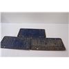 Image 5 : Pair of Alberta License Plates and Single Plate- 1970