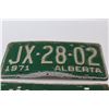 Image 2 : Pair of Alberta License Plates - 1971