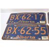 Image 2 : (2) Pair of Alberta License Plates - 1973