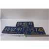 Image 1 : (4) Alberta License Plates - 1974