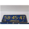 Image 2 : (4) Alberta License Plates - 1974