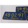 Image 3 : (4) Alberta License Plates - 1974