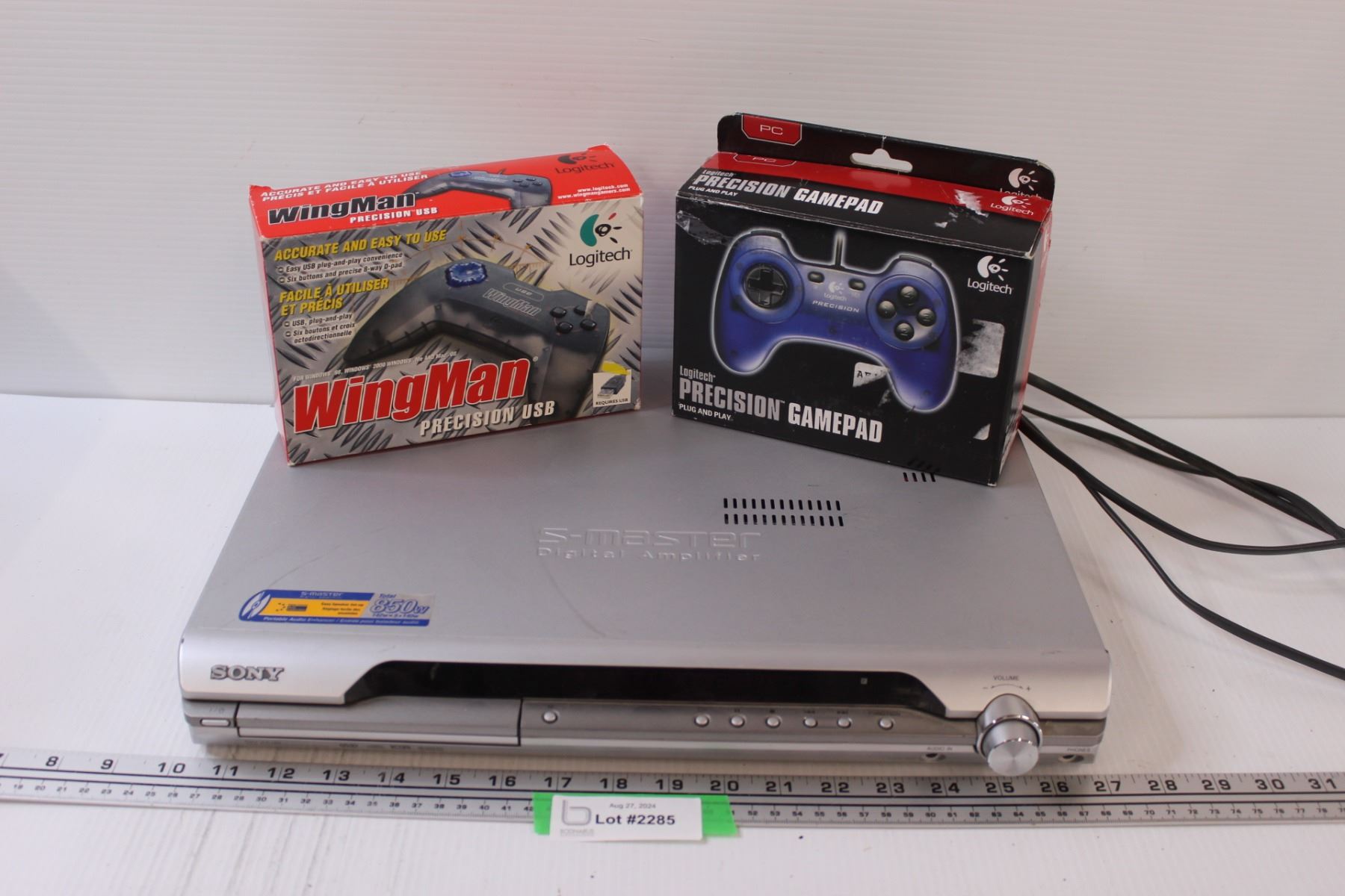 Sony S-Master Digital Amplifier & DVD Player, (2) Logitech Gaming ...