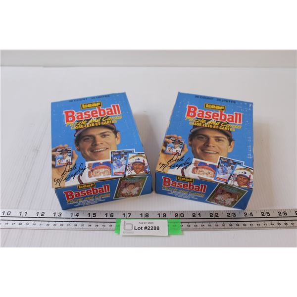 (2) Leaf Baseball Trading Cards - 1990's Edition - NIB