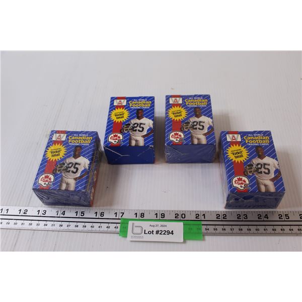 (4) CFL Football Trading Cards - NIB