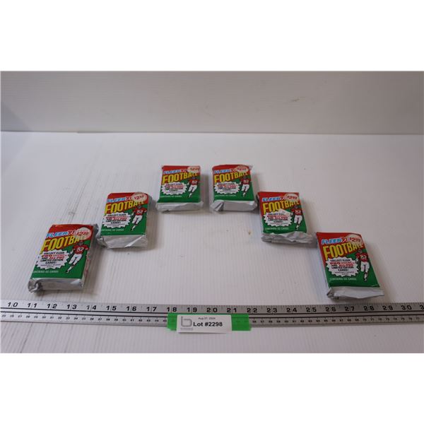 (6) Fleer 1991 Football Trading Cards - NIB