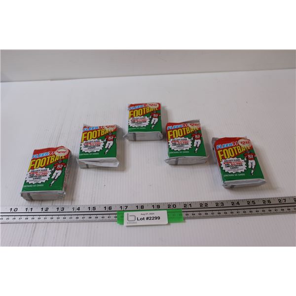(5) Fleer 1991 Football Trading Cards - NIB