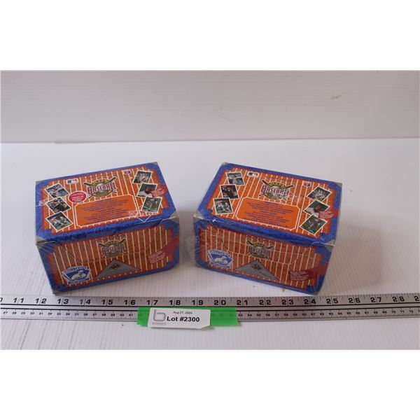 (2) Upper Deck 1992 Baseball High Series Trading Cards - NIB