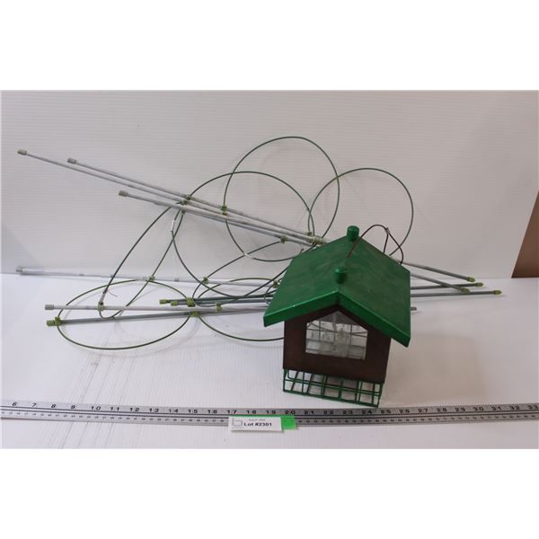 Bird Suet Feeder & (3) Tomato Planter Holders