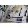 Image 4 : (4) Spoons, Pizza Cutter and Assorted Kitchenware