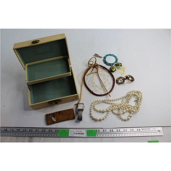 Jewelry Box and Assorted Jewelry