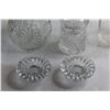 Image 3 : Crystal Candle Holder Set, Glass Decanter, Vase and Assorted Glassware