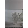 Image 4 : Crystal Candle Holder Set, Glass Decanter, Vase and Assorted Glassware