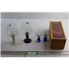 Image 1 : (2) Wine Glasses, (2) Liquor Shots and Liquor Storage Box