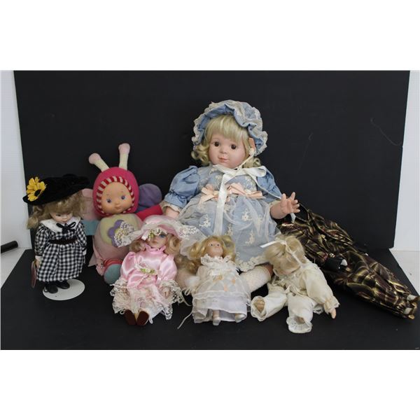 (7) Assorted Porcelain Dolls